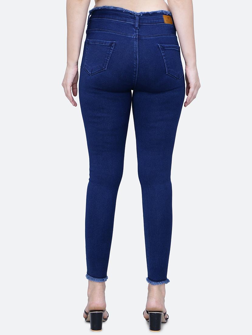 solid blue denim jeans - 21145781 - Standard Image - 2