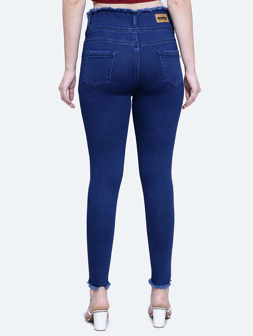 solid blue denim jeans - 21145811 -  Standard Image - 2
