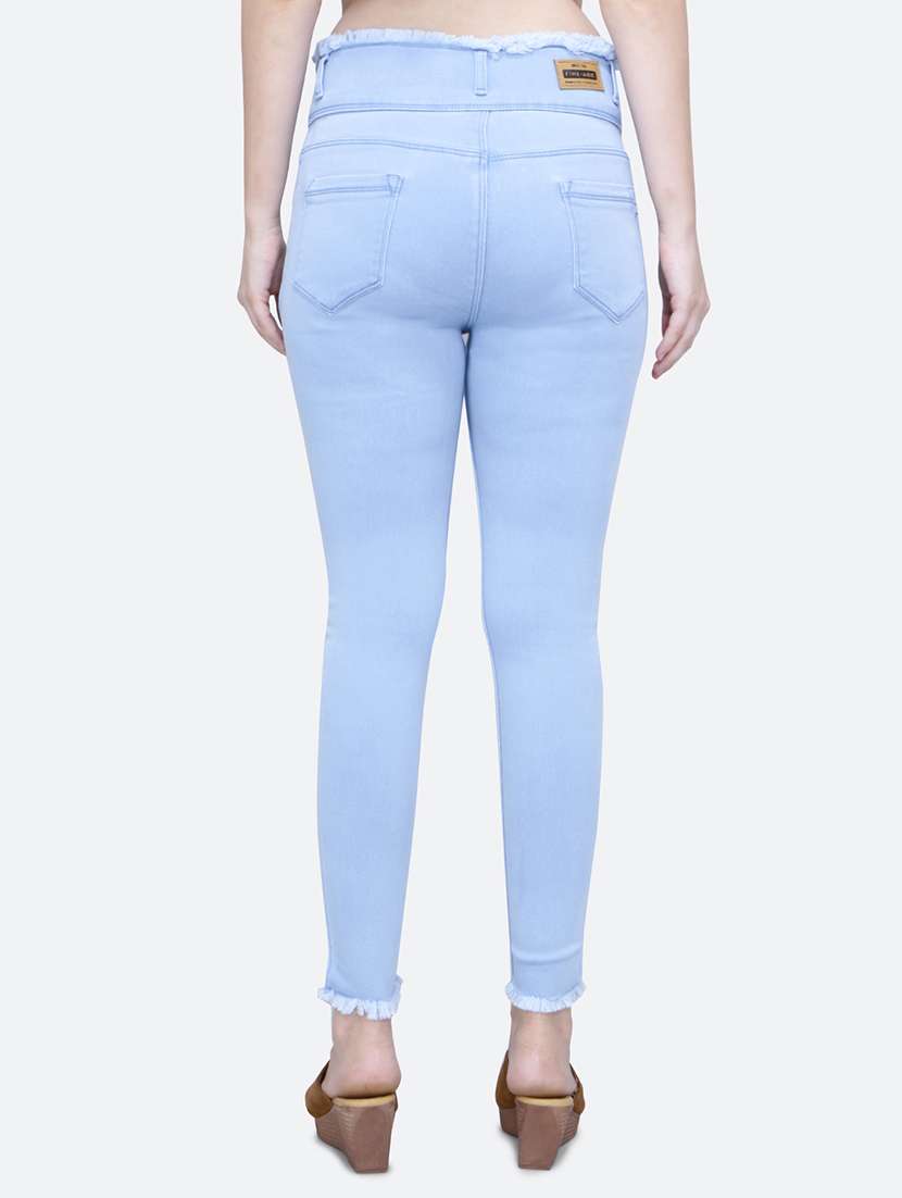 solid light blue denim jeans - 21145821 -  Standard Image - 2