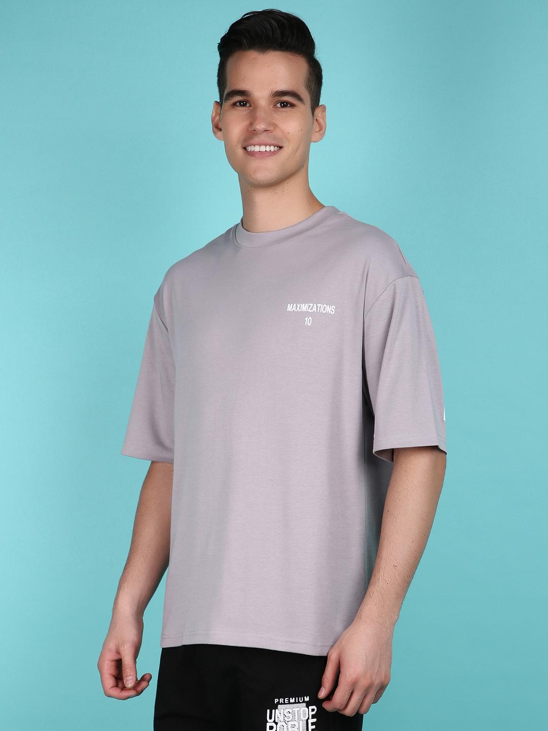 grey cotton front print tshirt - 21148164 - Standard Image - 2