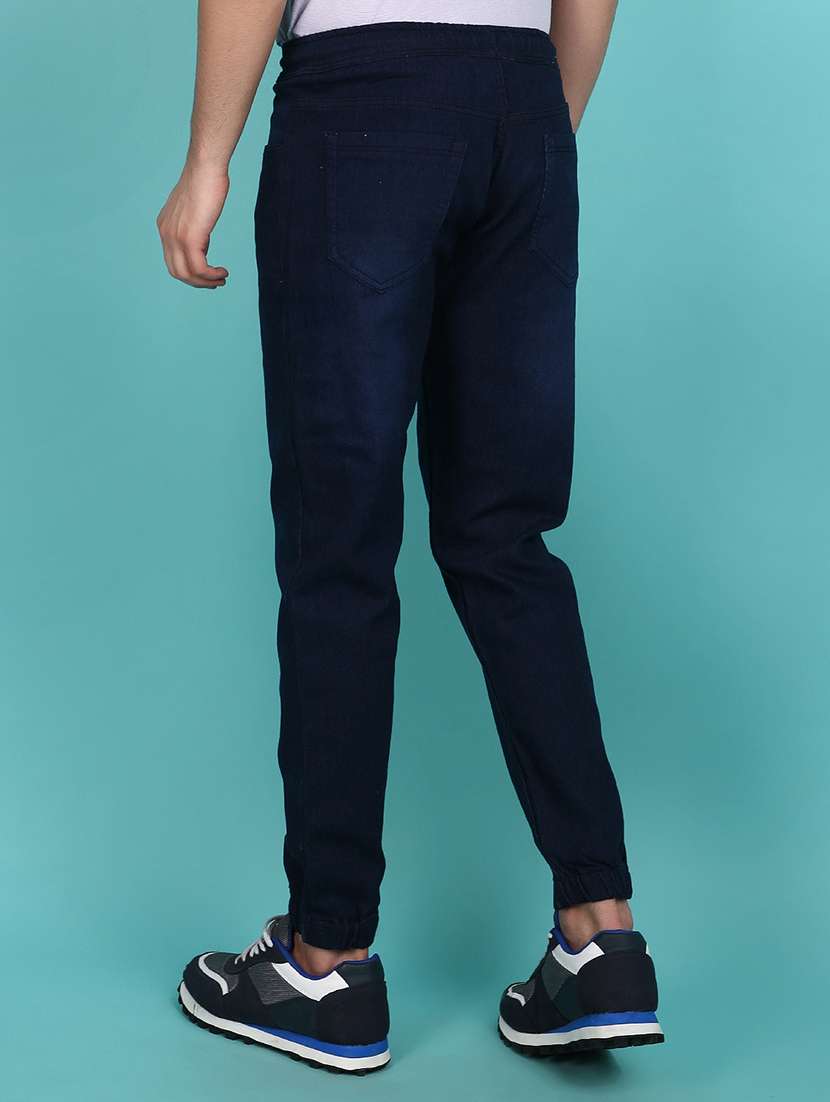 men solid mid rise jogger - 21148255 -  Standard Image - 2
