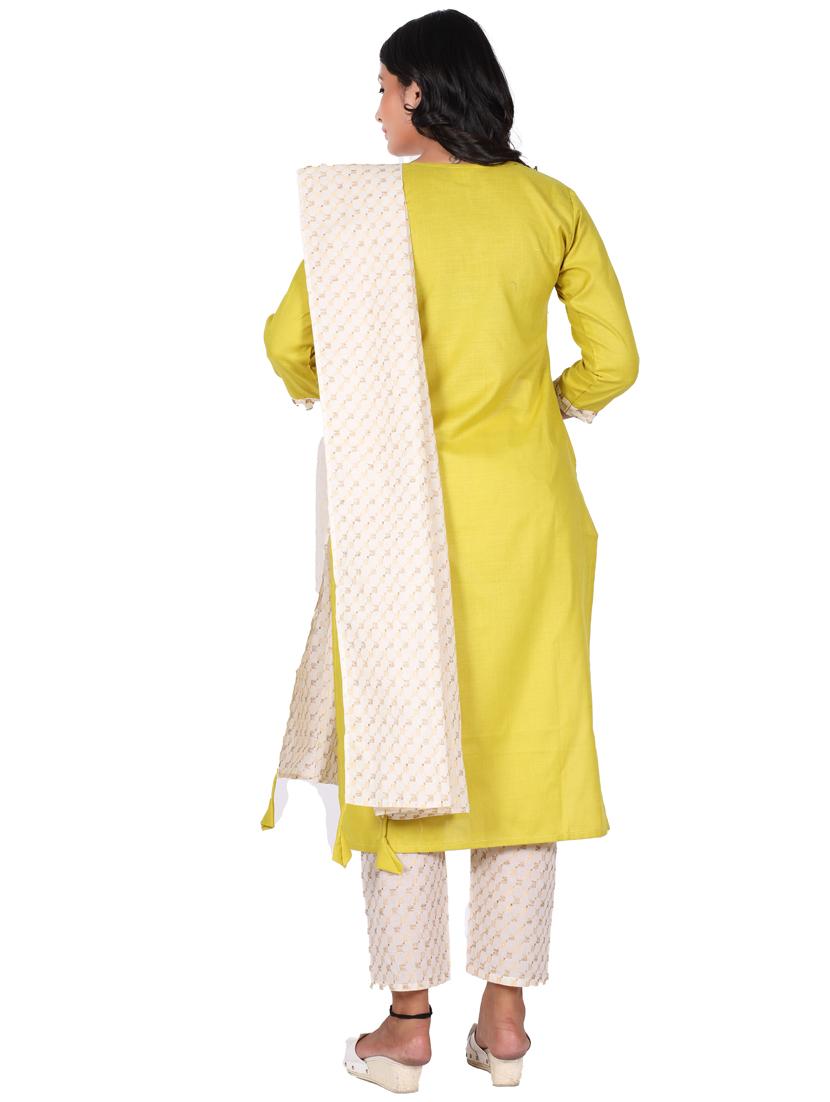 women yellow solids suit set - 21148408 - Standard Image - 2