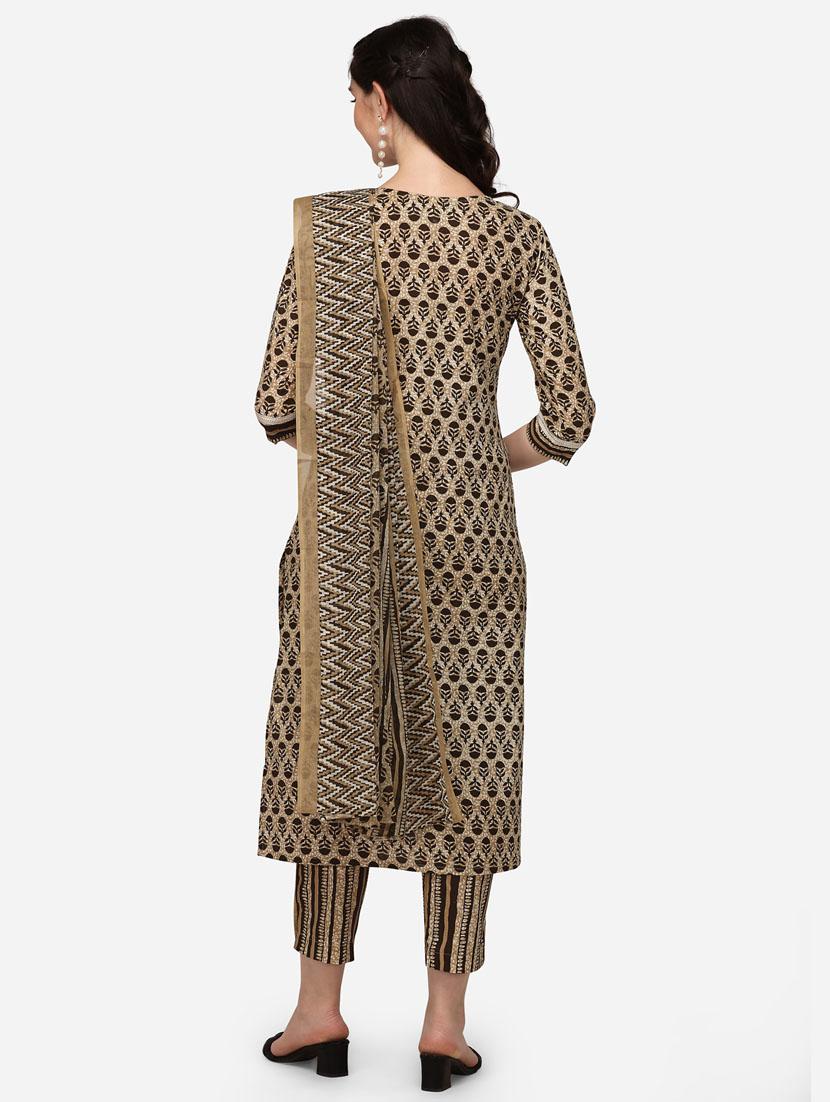 women three quarter sleeve suit set - 21148422 - Standard Image - 2