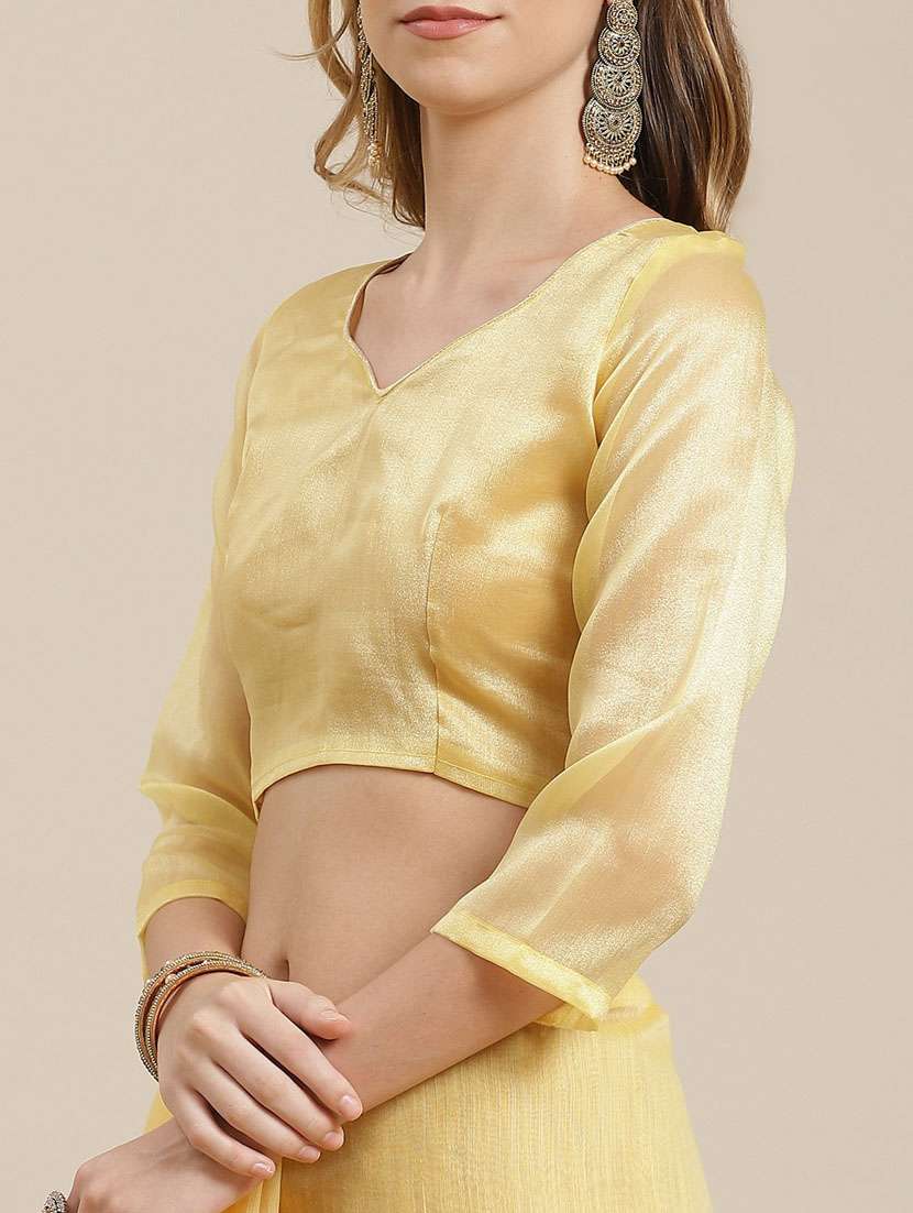 yellow embroidered saree - 21148571 - Standard Image - 2