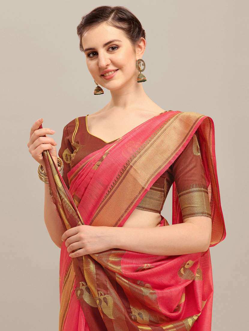 women self design dharmavaram saree - 21148694 -  Standard Image - 2