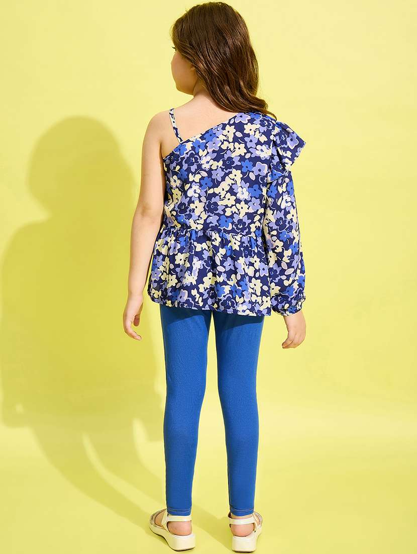 girls floral printed full length set - 21150520 - Standard Image - 2