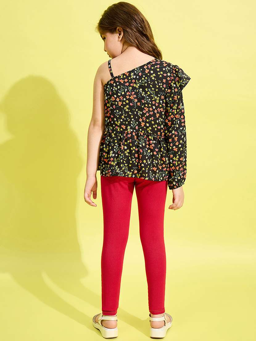girls floral printed full length set - 21150524 - Standard Image - 2