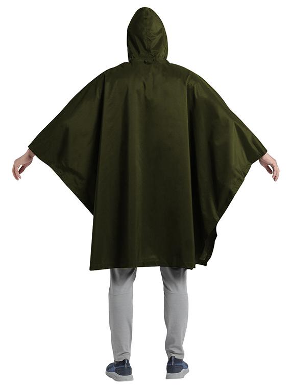 solid green nylon rain coat - 21151092 - Standard Image - 2