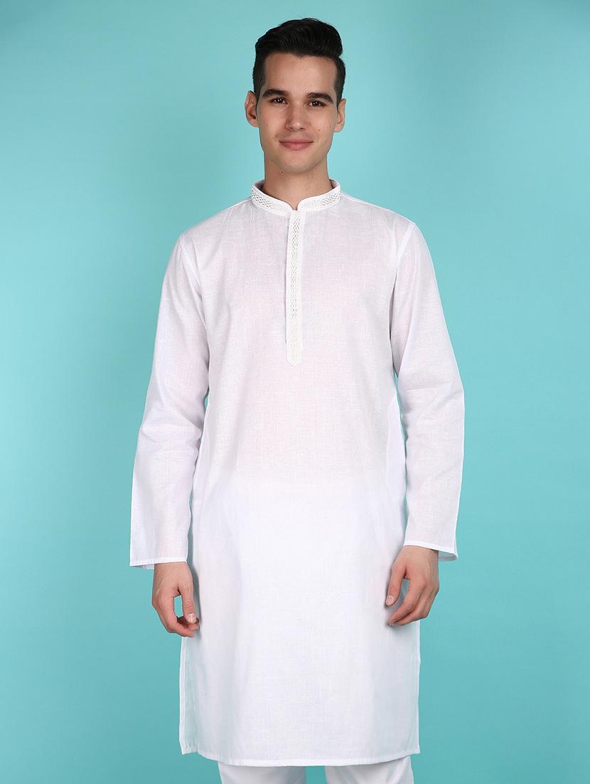 men solids kurta pyjama set - 21151449 - Zoom Image - 0