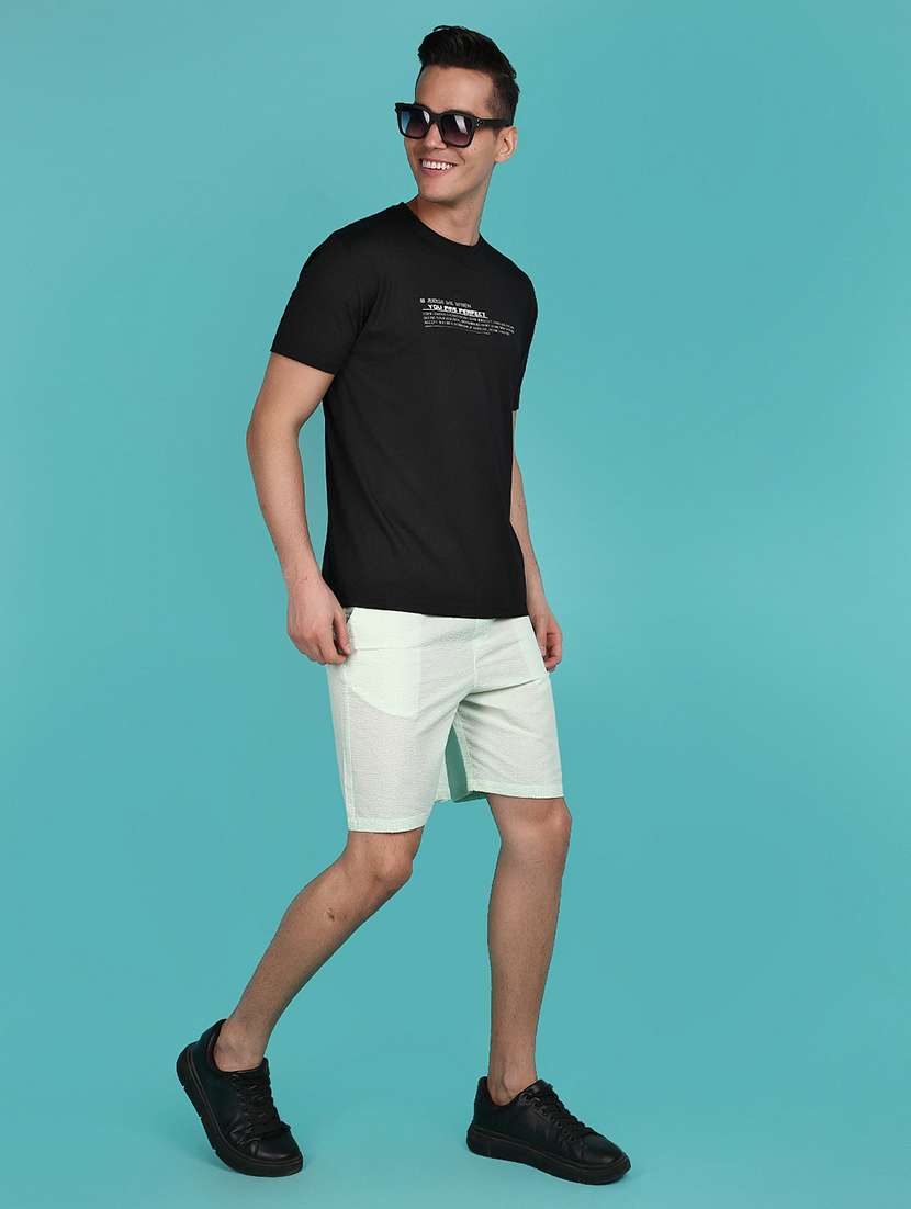 men sea green solids short - 21151685 -  Standard Image - 2