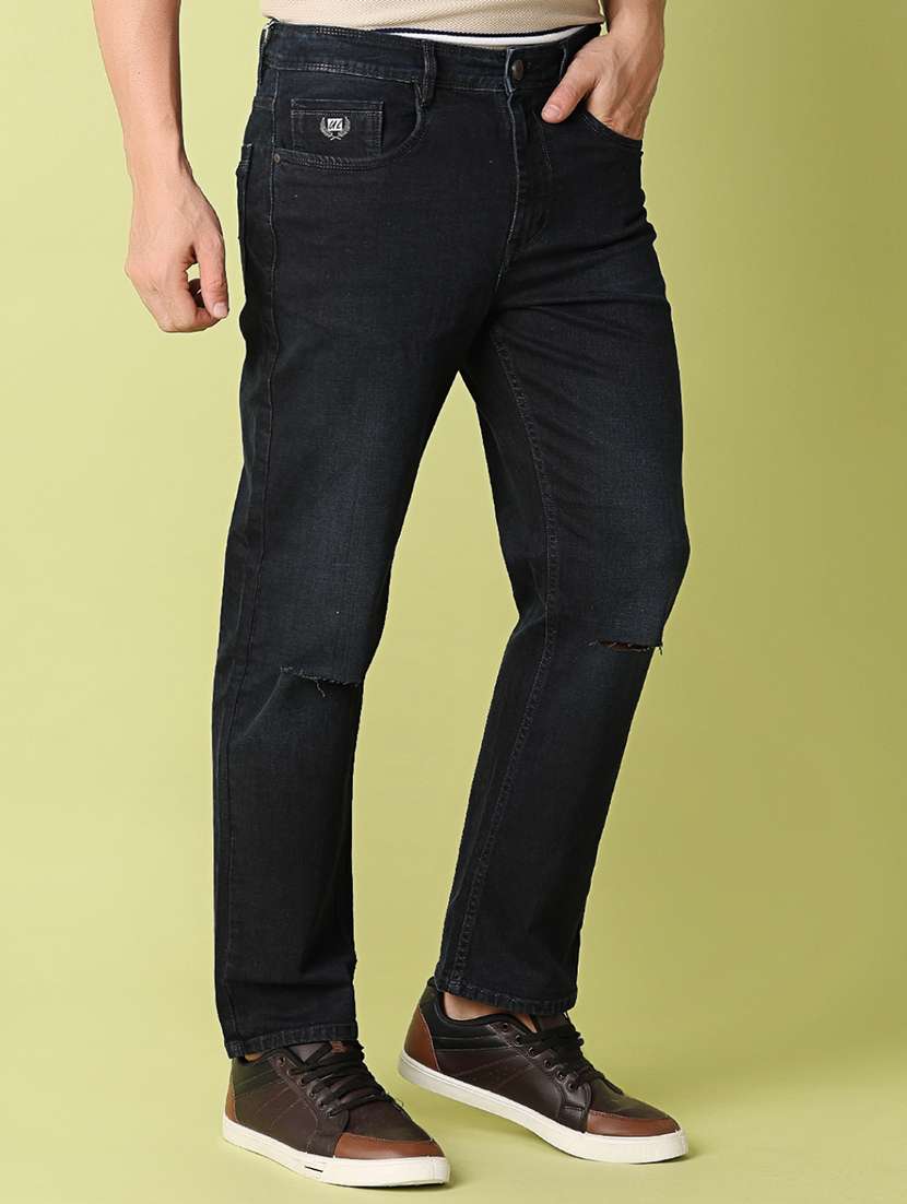 men black solid jean - 21151854 -  Standard Image - 2