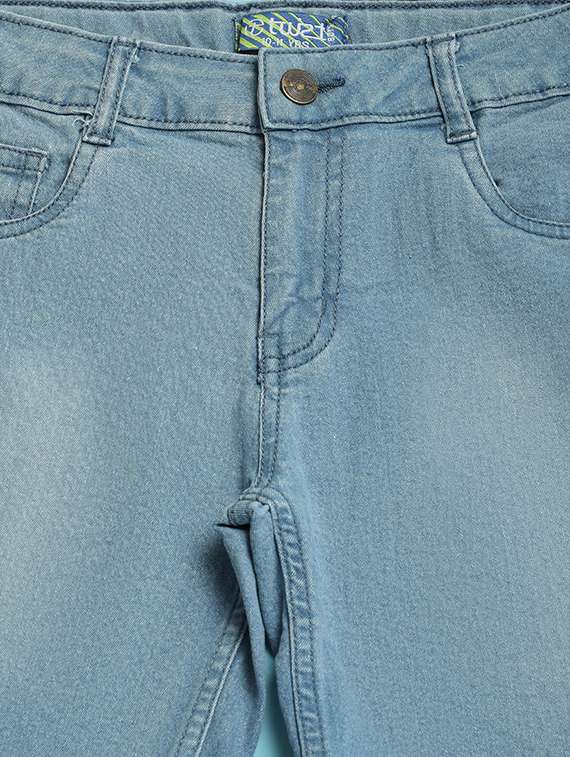 boys blue solid shorts - 21151860 -  Standard Image - 2