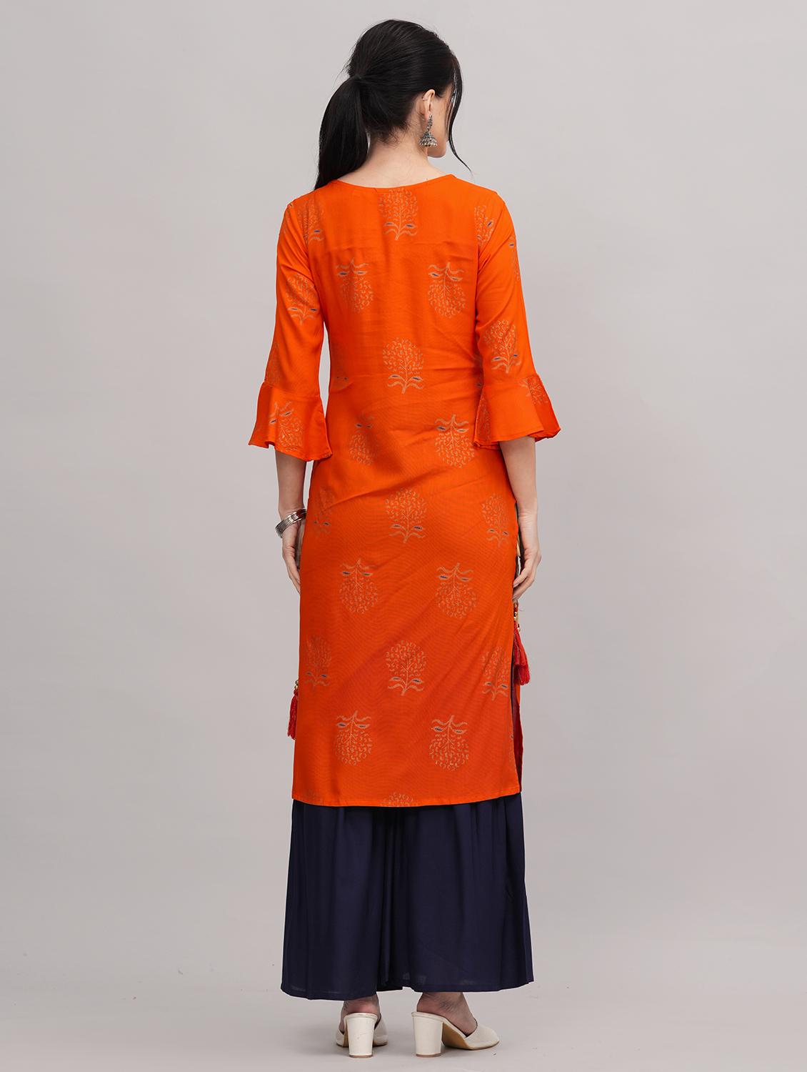 women kurta sharara set with dupatta - 21152697 - Standard Image - 2