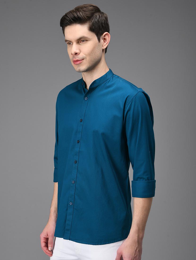 men solid cotton casual shirt - 21153396 - Standard Image - 2