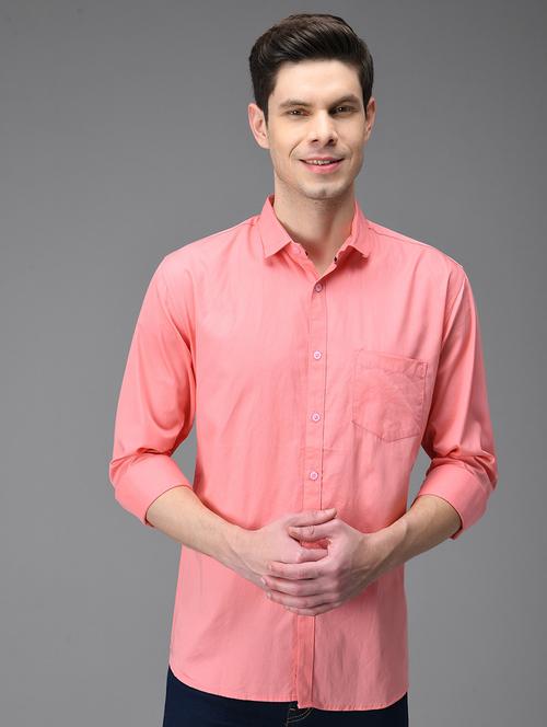 men solid cotton casual shirt - 21153408 - Standard Image - 0