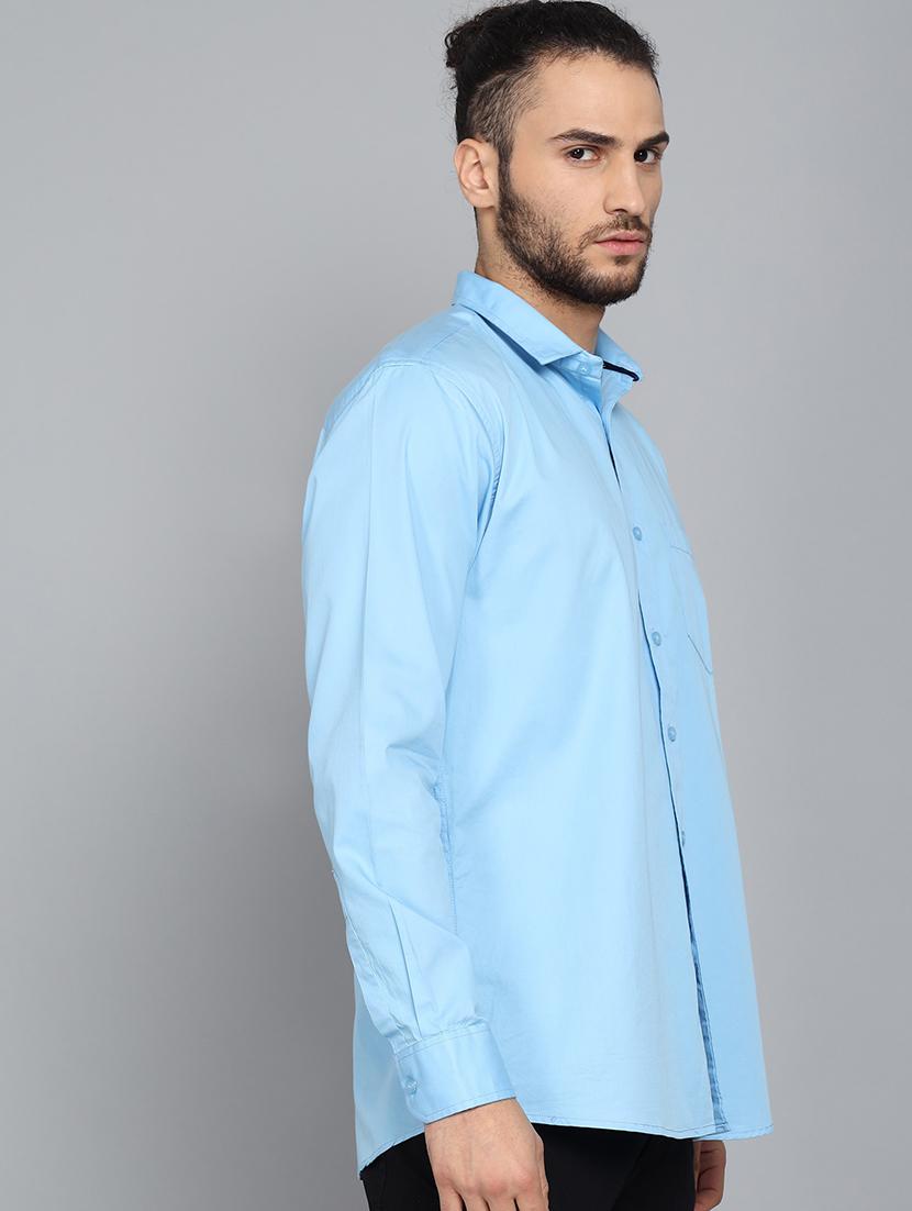 men solid cotton casual shirt - 21153419 - Standard Image - 2
