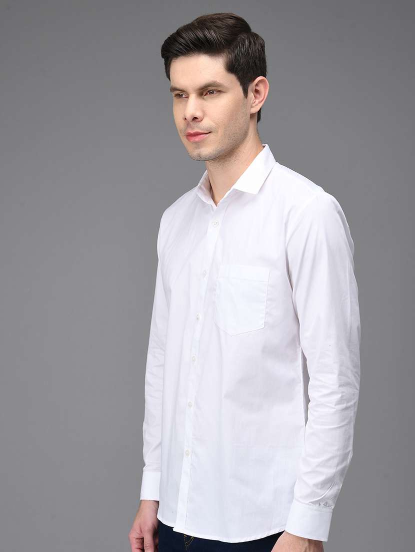 men solid cotton casual shirt - 21153420 -  Standard Image - 2
