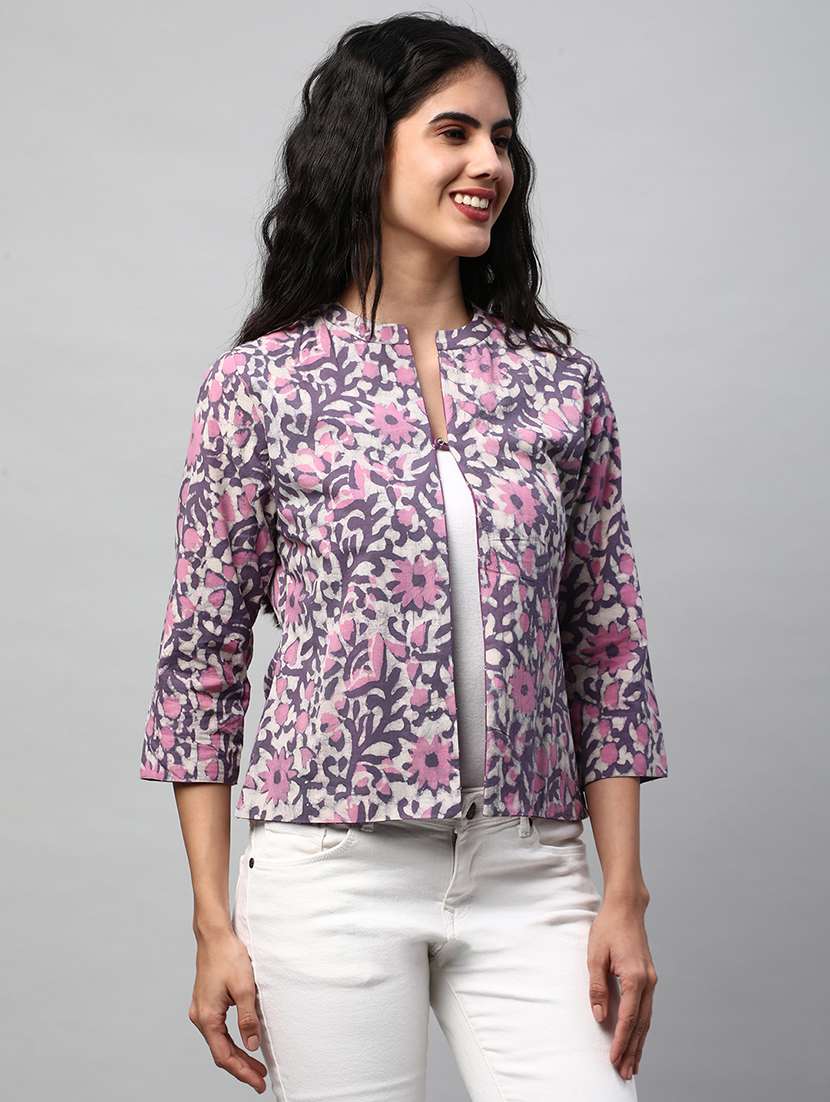 purple cotton jacket - 21153425 -  Standard Image - 2