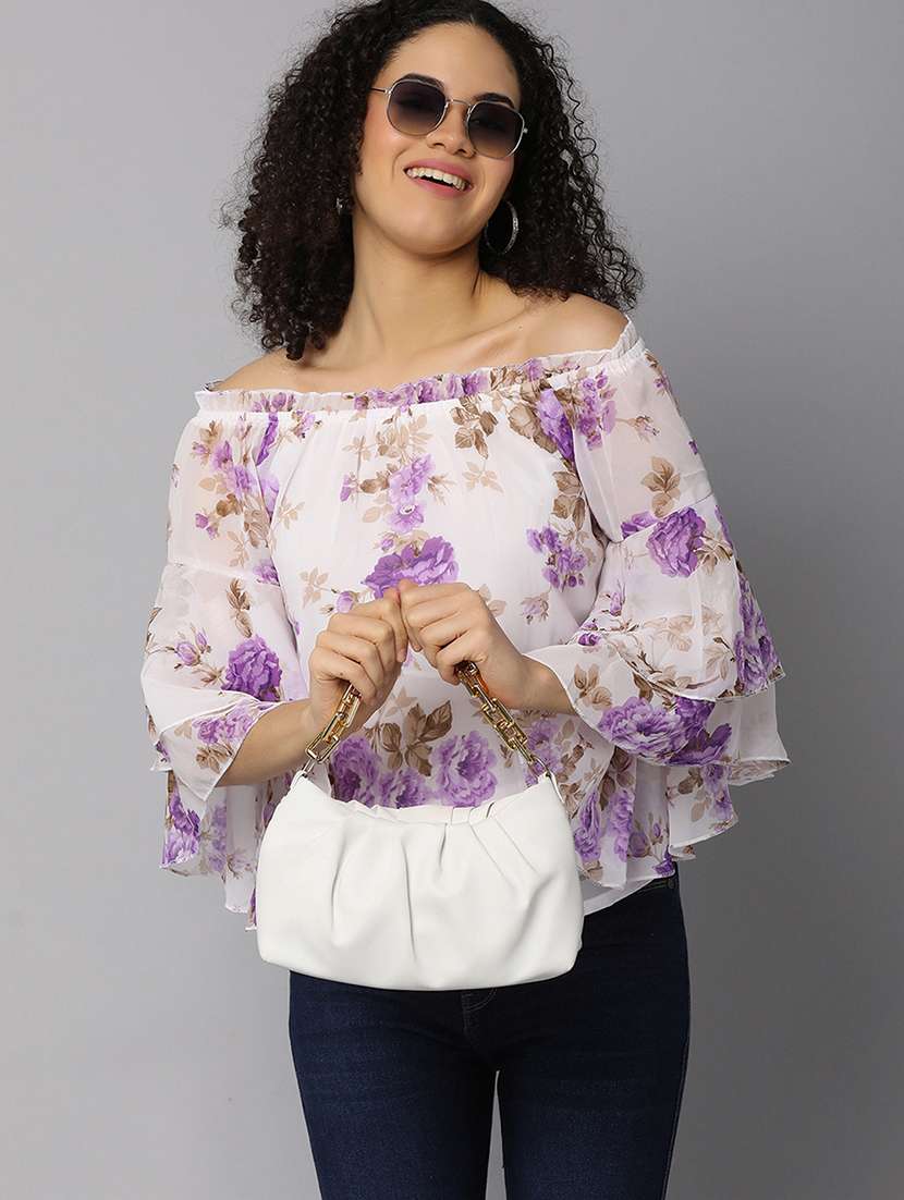 white cotton regular top - 21153572 -  Standard Image - 2