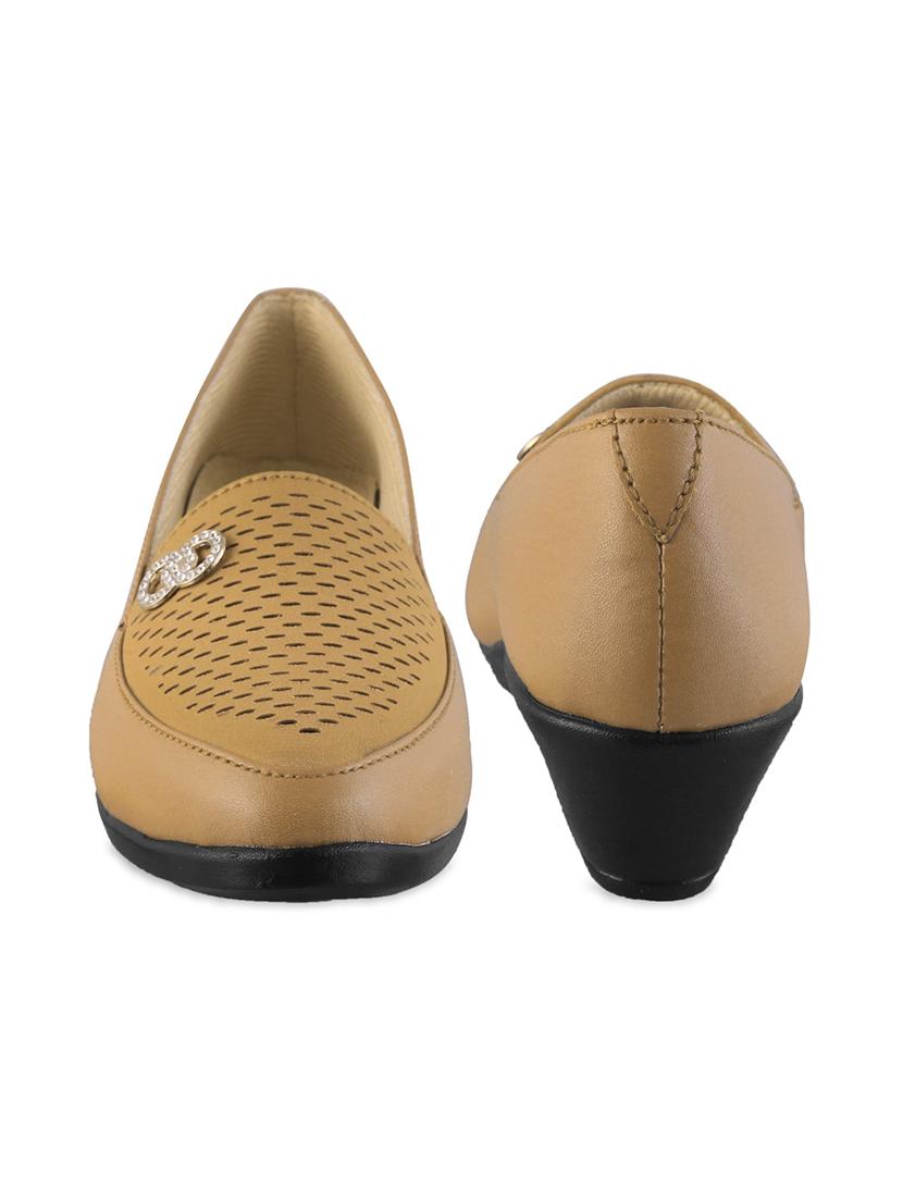 beige slip on casual shoes - 21154412 - Standard Image - 2