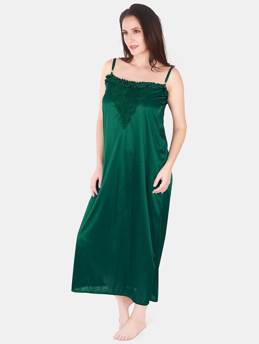women lace detailed nighty with shrug - 21155522 - Standard Image - 2