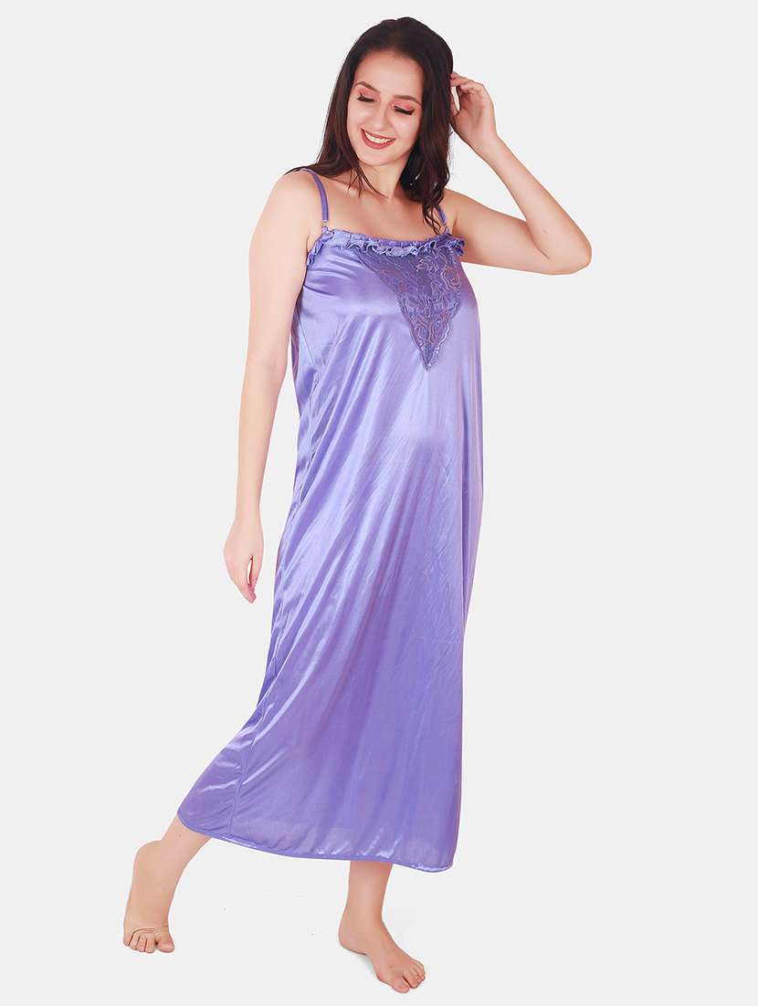 women lace detailed nighty with shrug - 21155528 -  Standard Image - 2