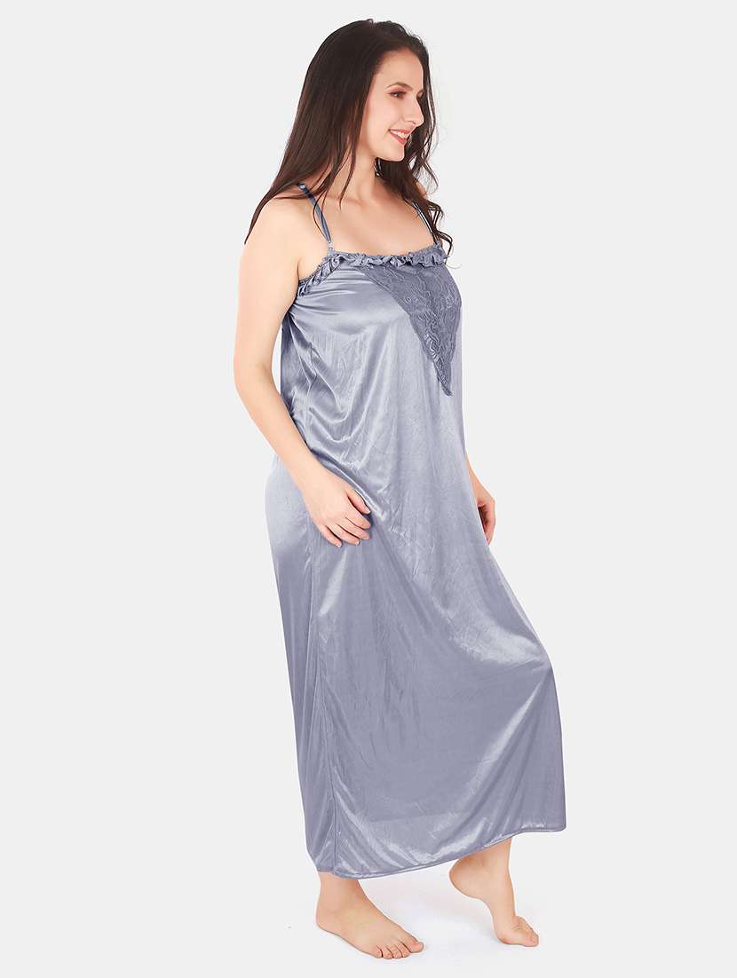 women lace detailed nighty with shrug - 21155534 -  Standard Image - 2