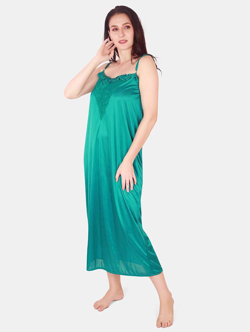 women lace detailed nighty with shrug - 21155535 - Standard Image - 2