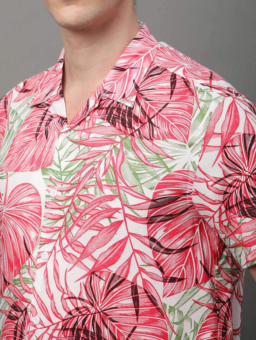 pink rayon casual shirt - 21156002 - Standard Image - 7