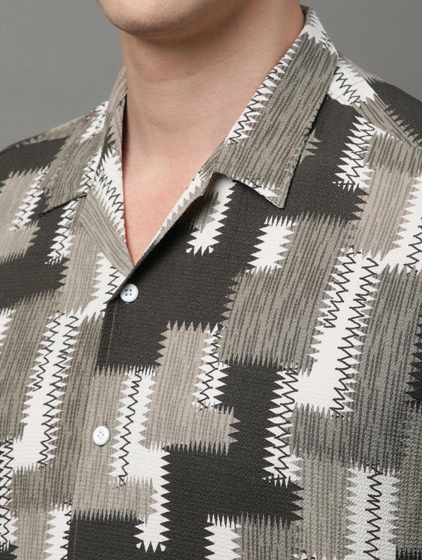 men printed casual shirt - 21156013 - Standard Image - 7