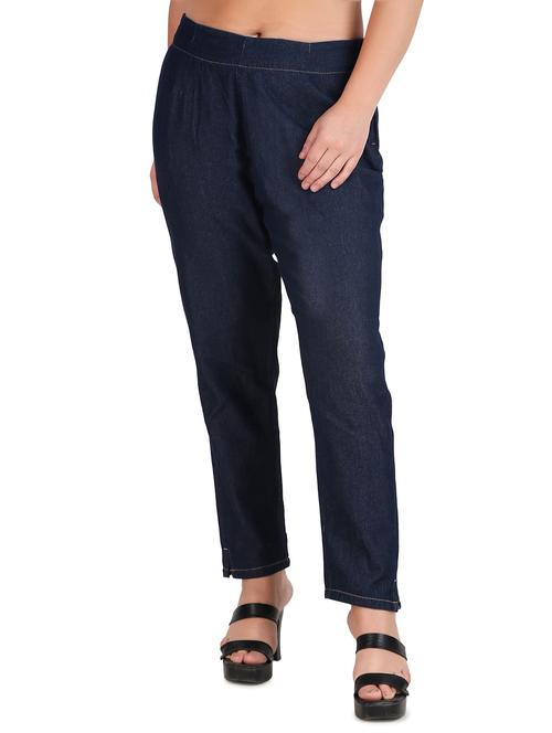 navy blue denim jeans - 21158350 - Standard Image - 0