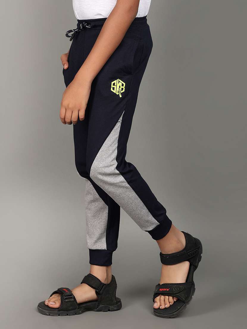 boys navy blue color block jogger - 21158638 -  Standard Image - 2