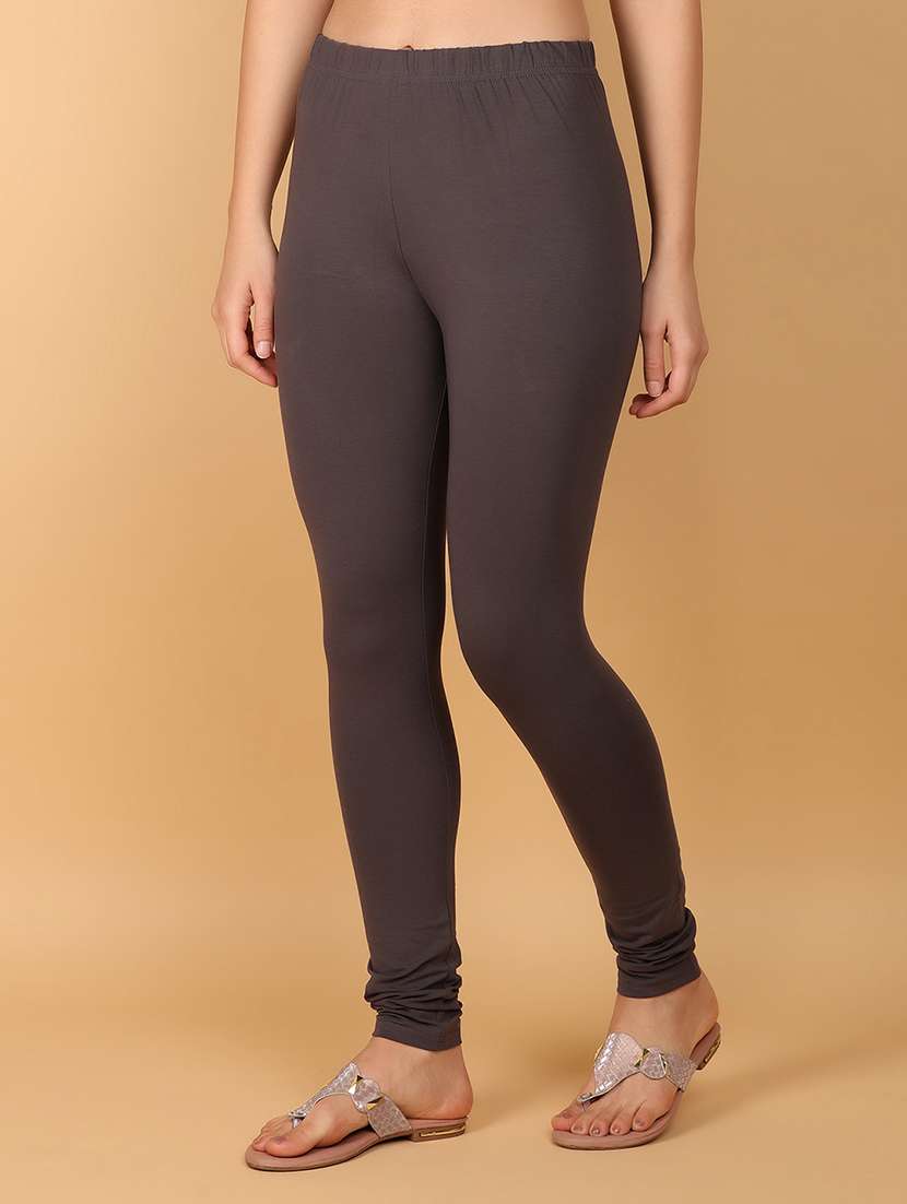 women grey cotton leggings - 21160188 -  Standard Image - 2