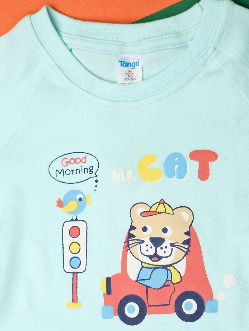 boys round neck printed shorts & t-shirt set - 21160270 -  Standard Image - 2