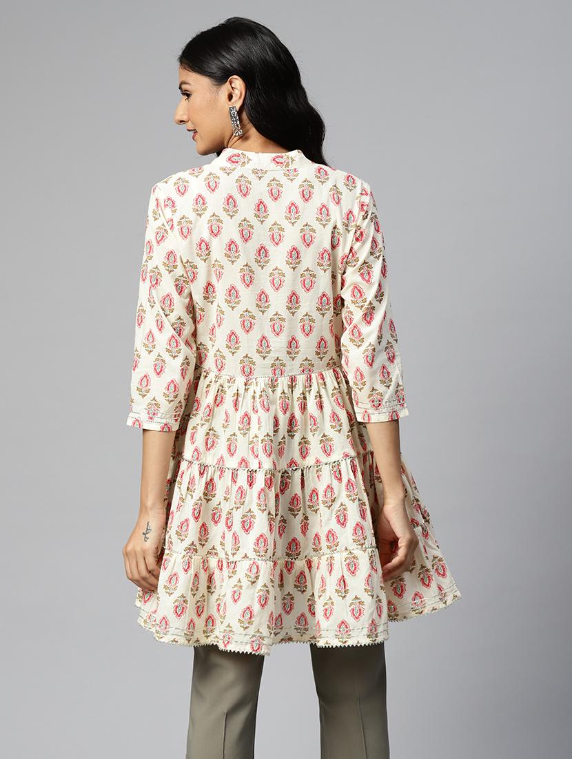 women printed flared kurti - 21161236 - Standard Image - 2