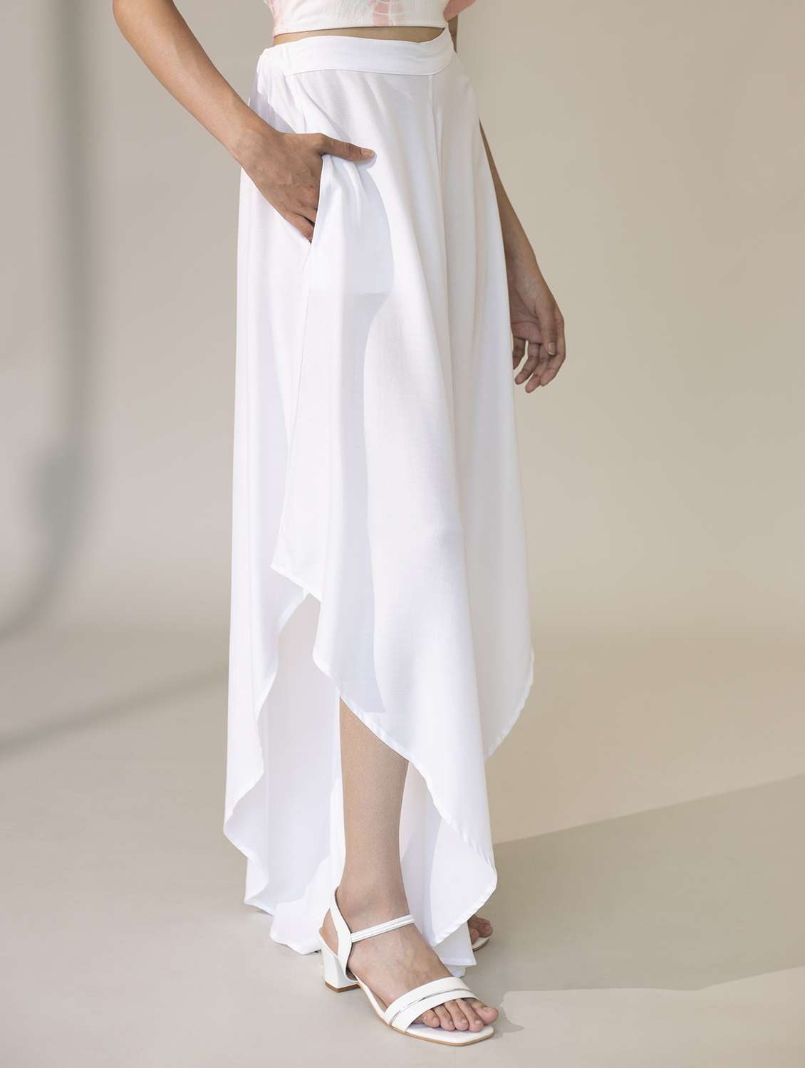 women solid high rise harem pant  - 21161300 -  Standard Image - 2