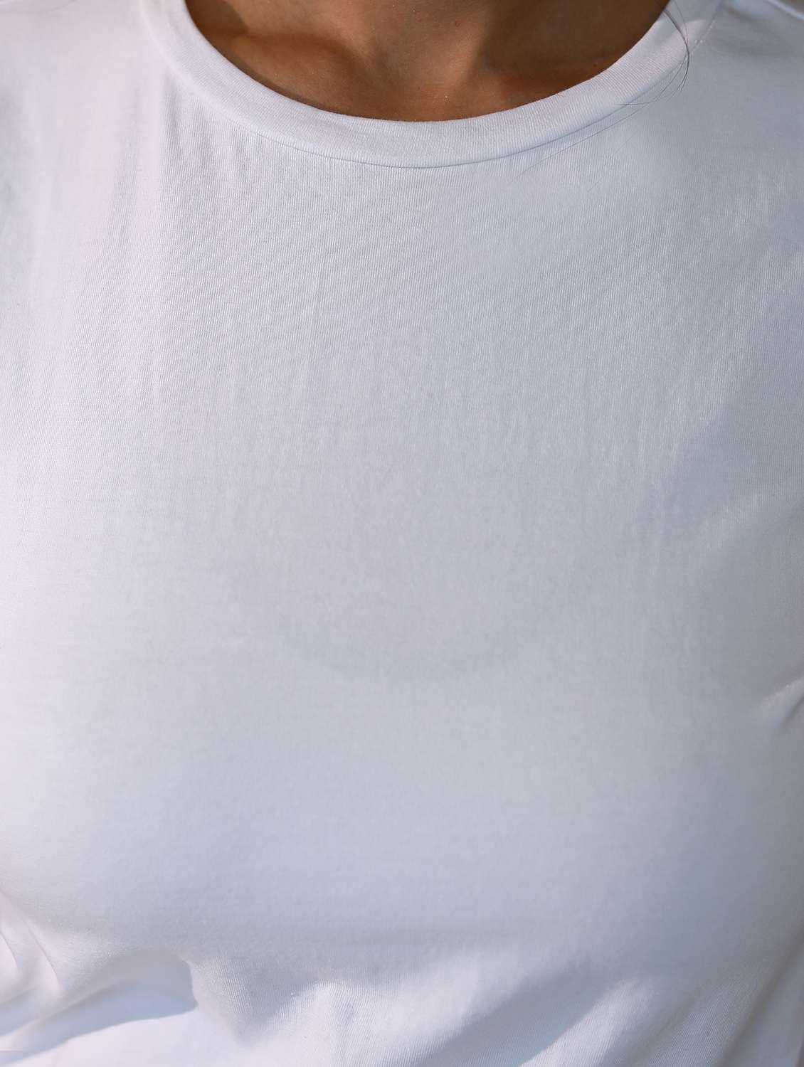 women solid cotton modal short sleeves t-shirt - 21164626 -  Standard Image - 7