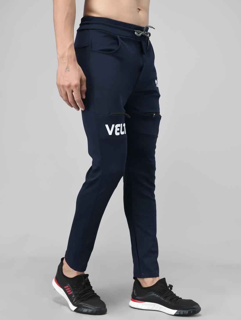 men placement print lycra ankle length track pant - 21167345 - Standard Image - 2