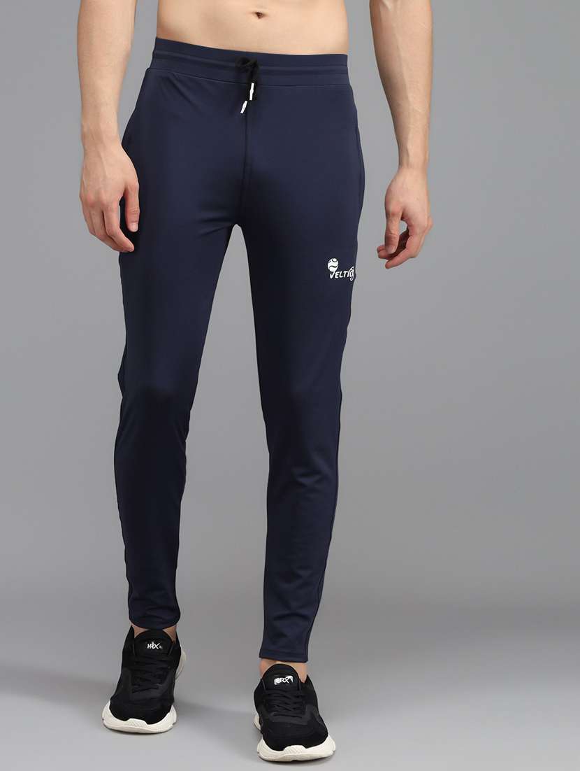 men solid lycra ankle length track pant - 21167354 - Zoom Image - 0
