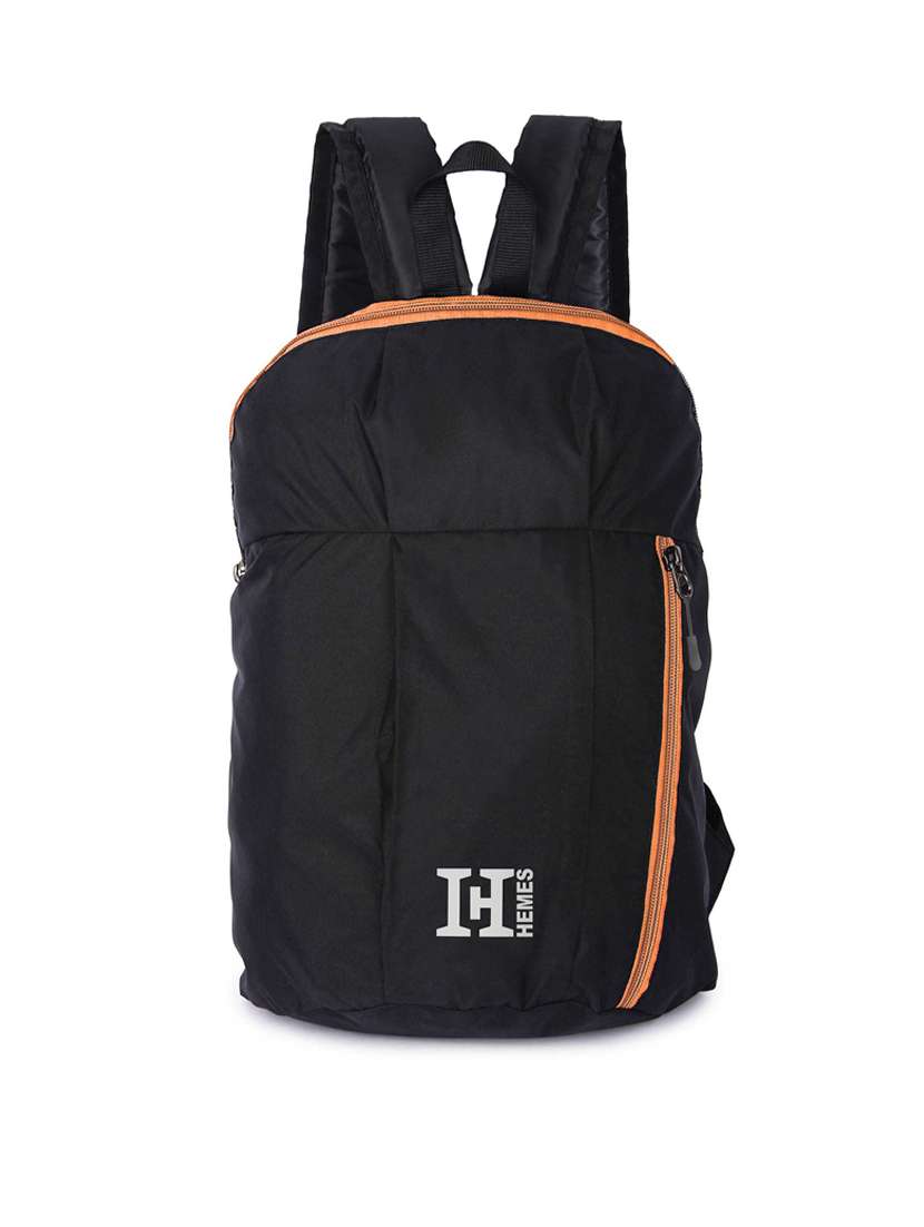 black color block regular backpack