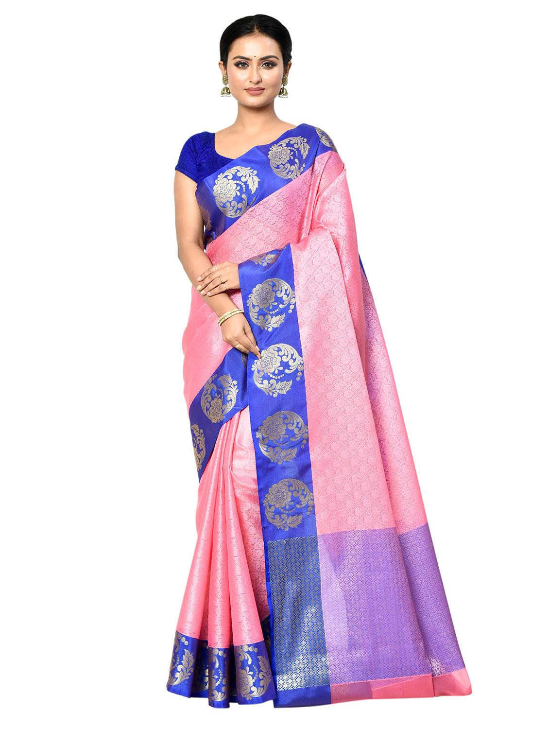 women self design banarasi saree with blouse - 21167803 - Zoom Image - 0