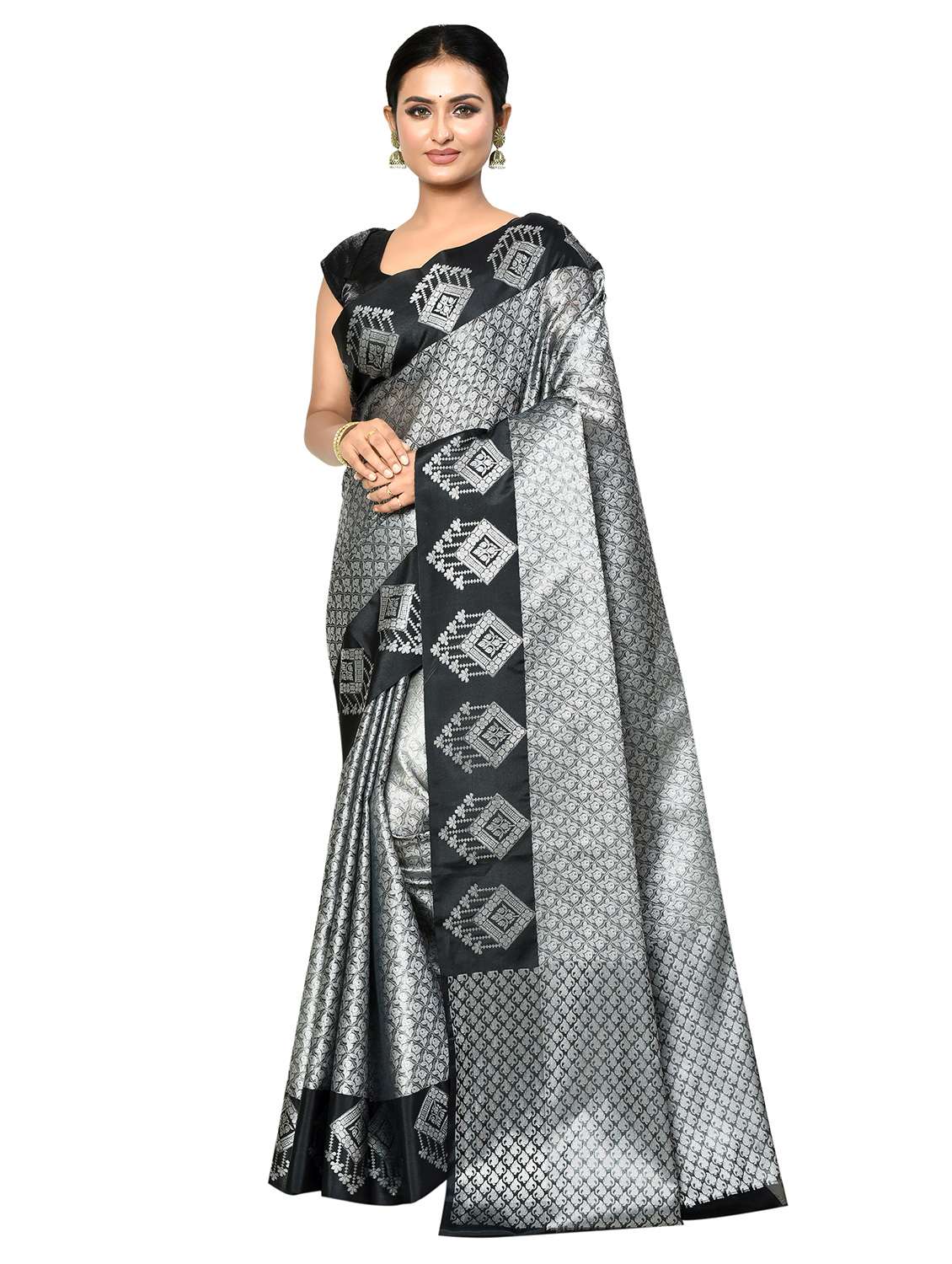 women self design banarasi saree with blouse - 21167810 - Zoom Image - 0