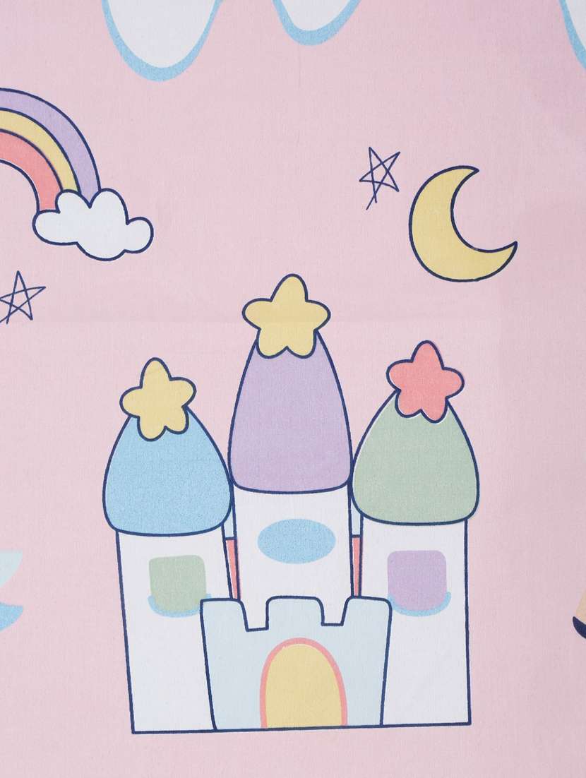 home sizzler 144tc microfibre kid's unicorn single bedsheet with 1 pillow cover - 21167891 - Standard Image - 2