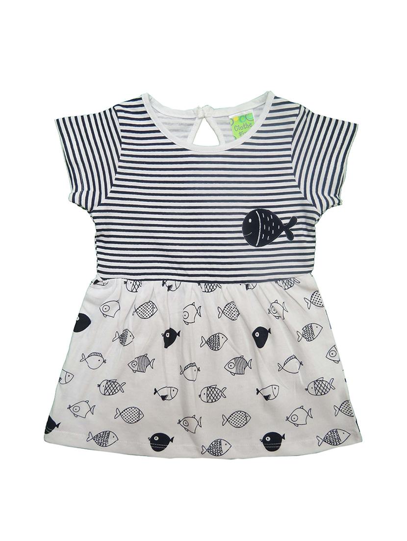 girls stripes printed twin set - 21167900 - Standard Image - 2