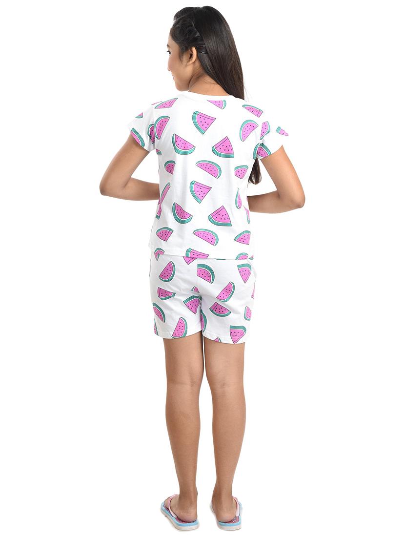 girls printed shorts casual set - 21167920 - Standard Image - 2