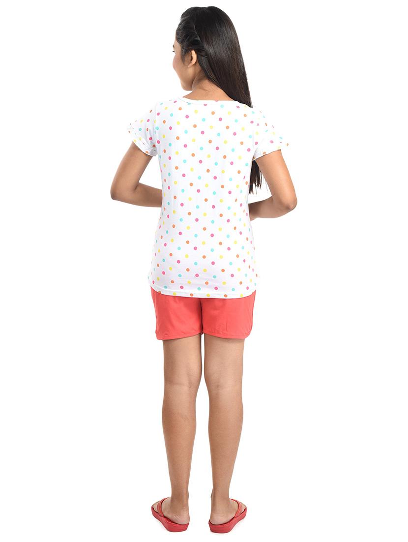 girls printed casual shorts set - 21167944 - Standard Image - 2