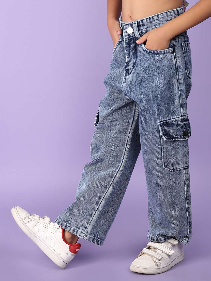 girls blue denim plain jeans - 21168649 -  Standard Image - 2