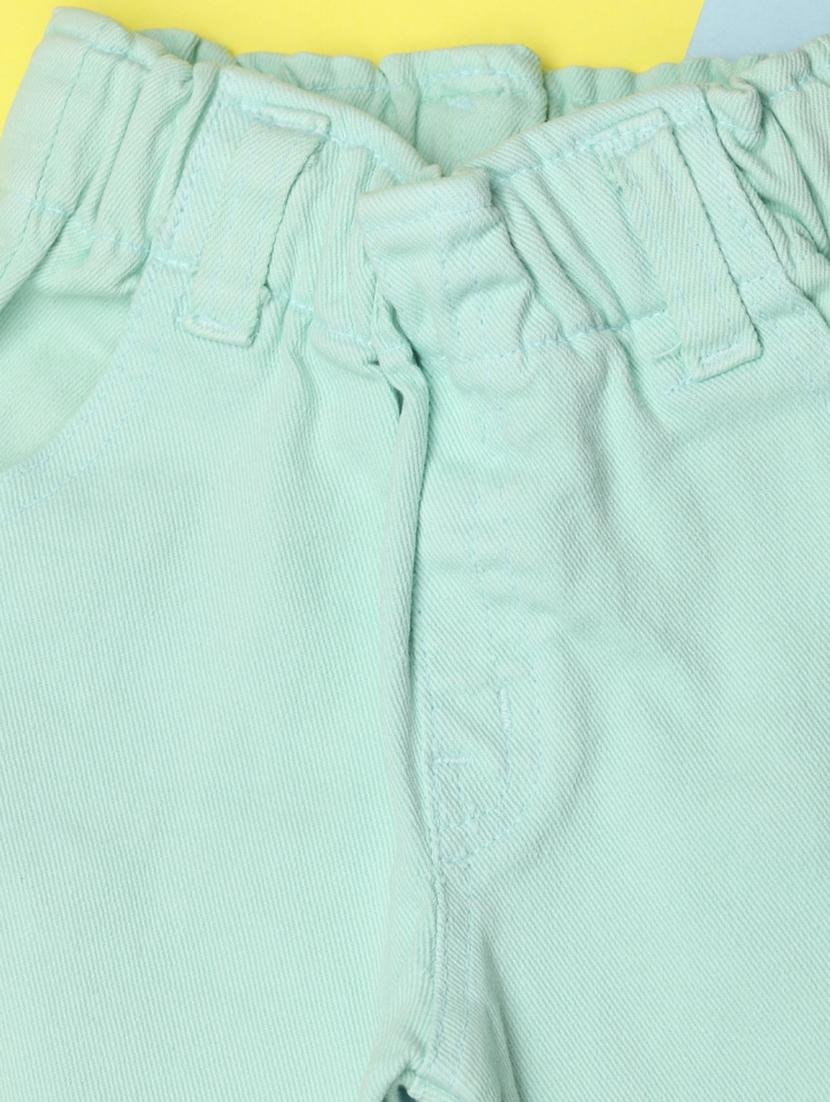 kids green denim plain jeans - 21168890 - Standard Image - 2