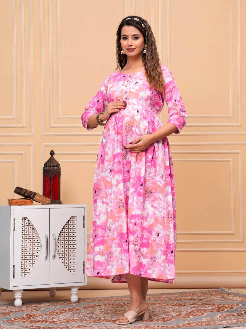 cotton maternity and feeding kurti - 21169792 - Standard Image - 2