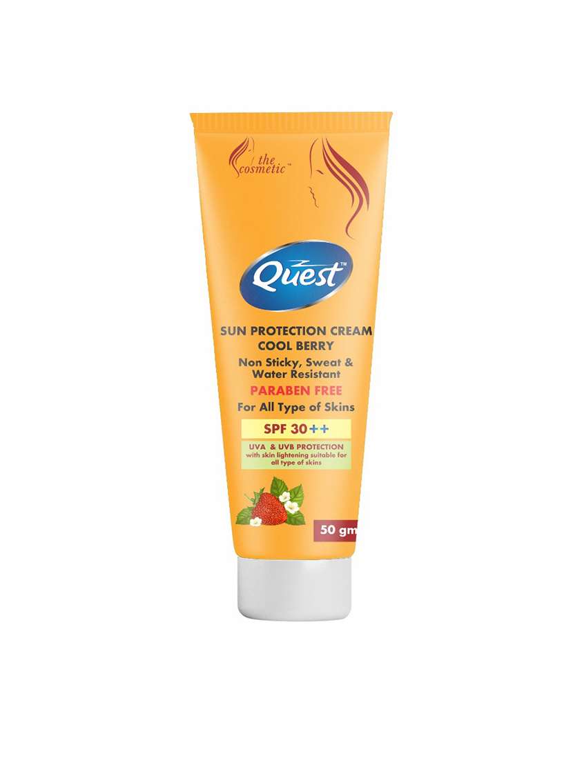 sun protection cream cool berry non sticky ,sweat &water resistant 